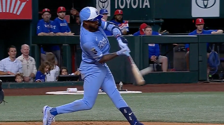 Maikel Garcia is having a good time